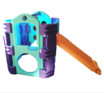 Purple Blue Climb and Slide Gym