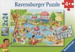 Summer Winter Lake 24pc Puzzles