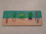 Community garden wooden puzzle