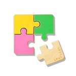 four piece wooden puzzle