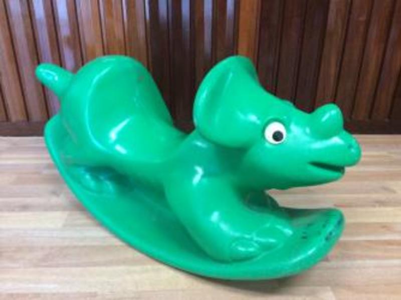 100: Green Rocking Dinosaur