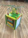 Large Wooden Activity Cube