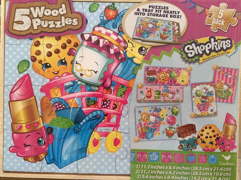 647: Shopkins 5 Wood puzzles