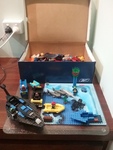 Lego ocean floor plate and assorted lego