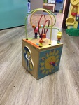 Small Wooden Activity Cube