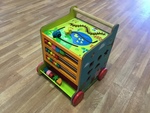 Push along Wooden Activity Cube