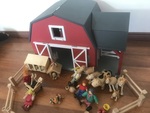Wooden Farm barn and playset