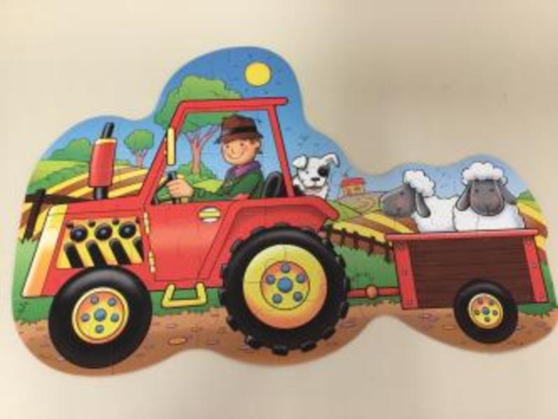 341: Shaped Tractor Floor Puzzle