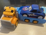 Plastic Truck Trailer and Car
