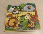 Jungle Animal Knob Puzzle