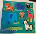 Safari Animal Wooden Puzzle
