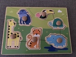 Jungle Animal Knob Puzzle