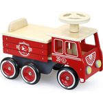 Retro Wooden Ride On Fire Truck