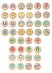 Indigenous Symbols Matching Discs Memory Game