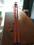Hot Wheels Track Tower and Cars