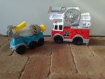 Play-doh Concrete Mixer and Fire Engine