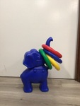 Blue Elephant Ring Toss