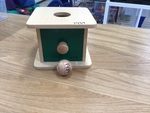 Montessori Object Permanence Box - Tray and Ball