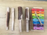 Wooden Xylophone and Rhythm Instruments