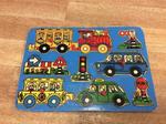 TRANSPORT WOODEN PEG PUZZLE