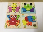 502: 4 Chunky Inset Puzzles
