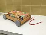 634: Wooden ABC Block Wagon 