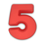 '5' Silicone birthday cake mould