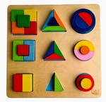 Wooden Shape Sorting Puzzle (Montessori)