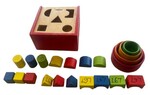 Wooden Sorting Box and Stacking Bowls Set (Montessori)