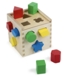 Melissa & Doug: Classic Wood Shape Sorting Cube