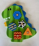 Dinosaur Wooden Peg Puzzle 