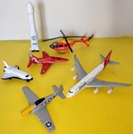 Set of 6 Metal Aircraft
