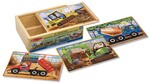 Melissa & Doug 4 Wooden Construction Puzzles