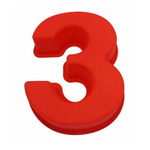 '3' Silicone birthday cake mould