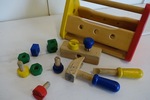PinToy Wooden Tool Box