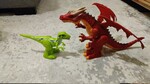 Walking and Roaring Dragon and Dinosaur