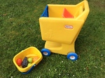 Shopping Trolley (yellow)  & Fruit