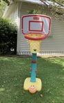 Basketball hoop - height adjustable