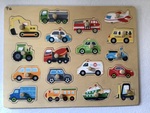 Transport Wooden Peg Puzzle