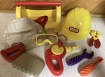 Toolkit & Yellow Safety helmet