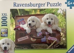 Travelling Pups - 100 piece puzzle