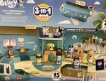 T041: Bluey 3-in1 plane/ resort / boat play set