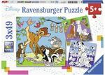 Disney Friends Puzzle 3x49pc