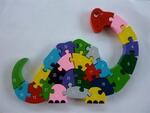 Dinosaur Number/Alphabet Puzzle