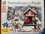 J-62: Christmas Cardinals 300pc XXL puzzle