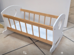 Wooden Cot with hearts 