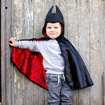 E-4120: Toddler Reversible Spider & Bat Cape - Size 2-3T