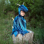Teal & Gold Starry Night Dragon - Size 5-6