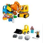Duplo #2 Truck & Tracked Excavator 10812 and Bulldozer 10930