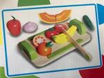 wooden velcro fruit and vegetable set